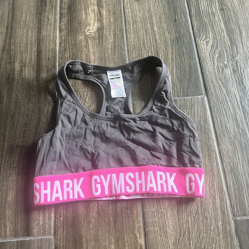 Gymshark Gray Pink Sports Bra Size Small